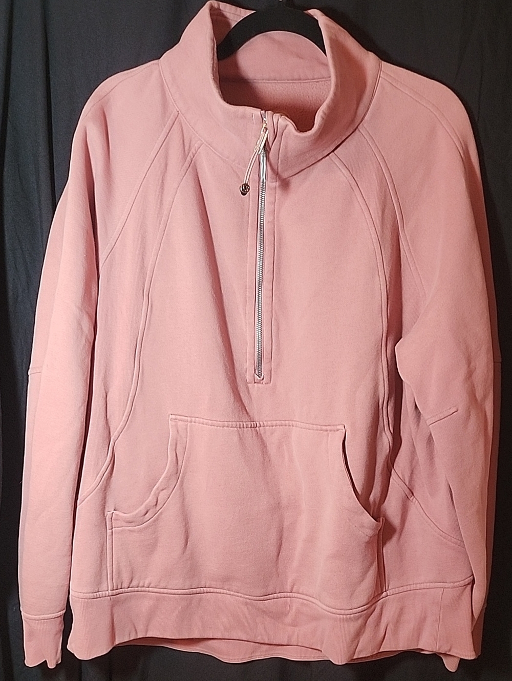 lululemon Scuba Half-Zip Pullover in Pink XL/XXL Like New
